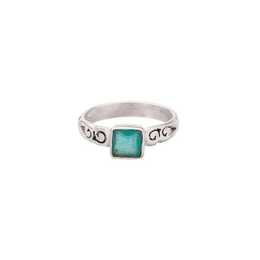 Sterling Silver and Apatite Ring