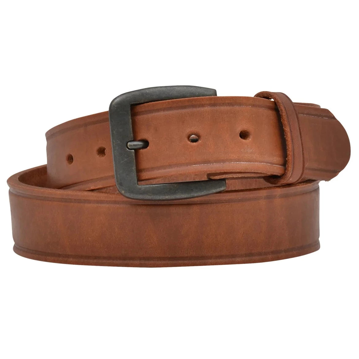 3D Belt Co. Men's Heavy Brown Leather Belt