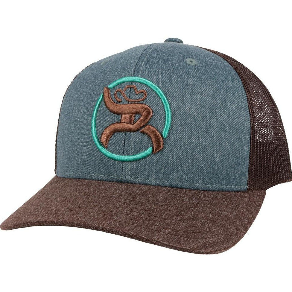 Hooey "Strap" Teal/Brown Patch Ball Cap