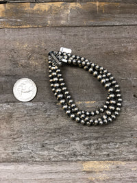 Three Strand Authentic Navajo Pearl Bracelet