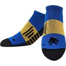 Brrr Men's No Show Socks-Blue/Yellow