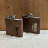 BRANDED Leather Wrapped Flasks