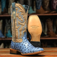 Tanner Mark Women's Blue Denim Western Boot