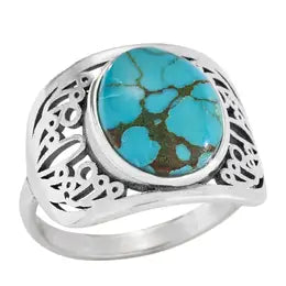 Sterling Silver Dream in Blue Turquoise Ring