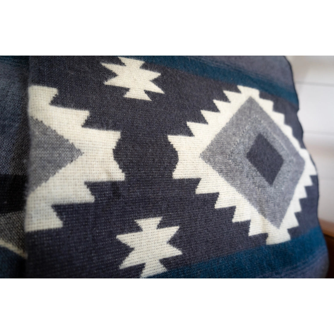 Andean Alpaca Wool Blanket - Midnight