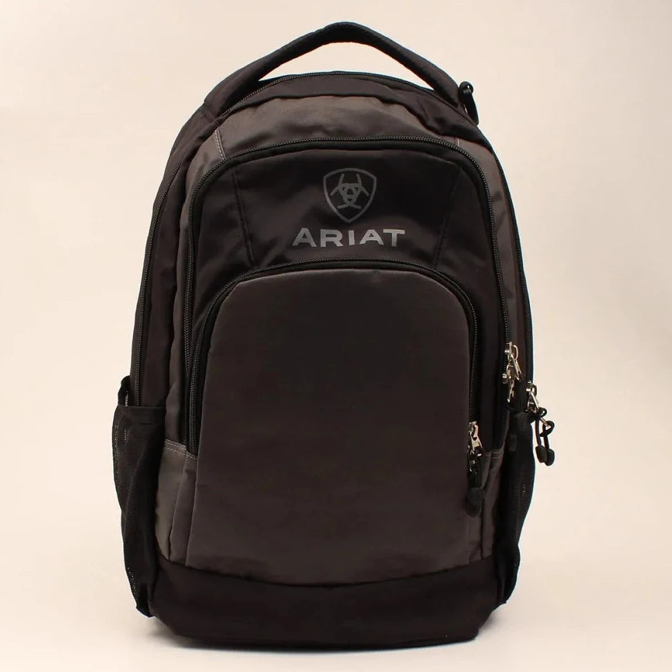 Ariat Light Grey and Black Bungee Backpack