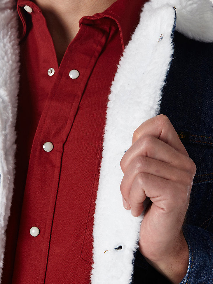 Wrangler Men's Cowboy Cut Sherpa Lined Denim Jacket – Branded Country Wear