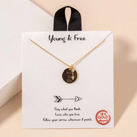 Women's Young & Free Arrow Gold Necklace