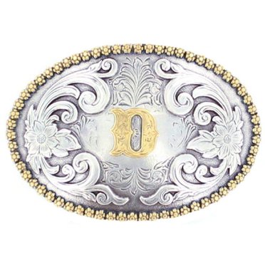 Nocona Oval Berry Edge Initial Buckle- Choose Letter – Branded