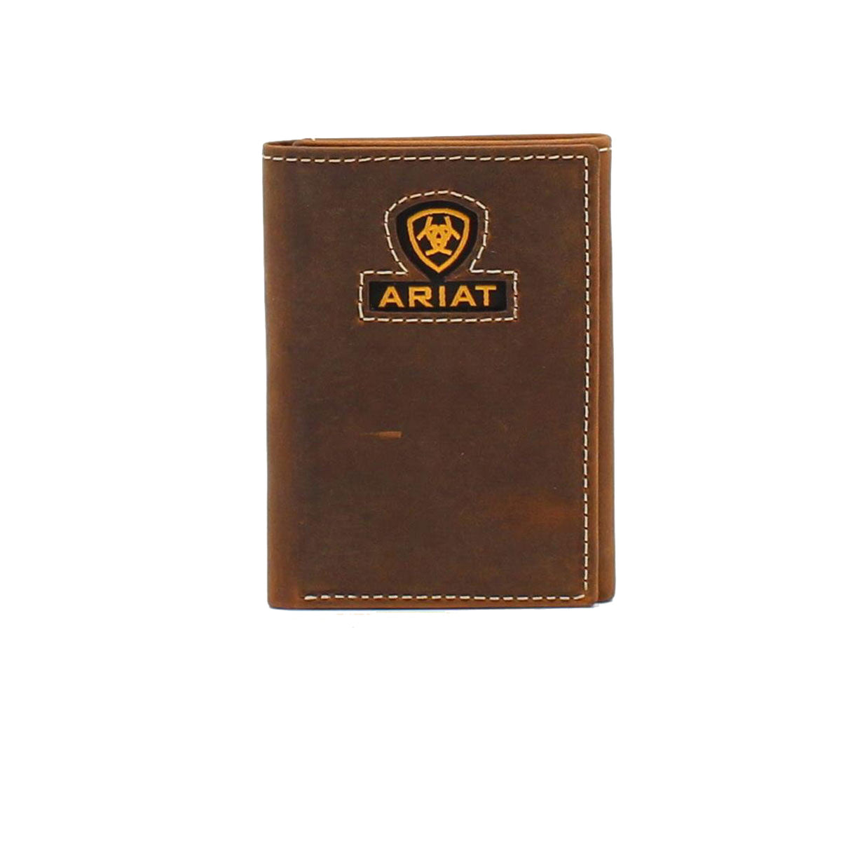 Ariat Men's Inlay Logo Tri Fold Wallet