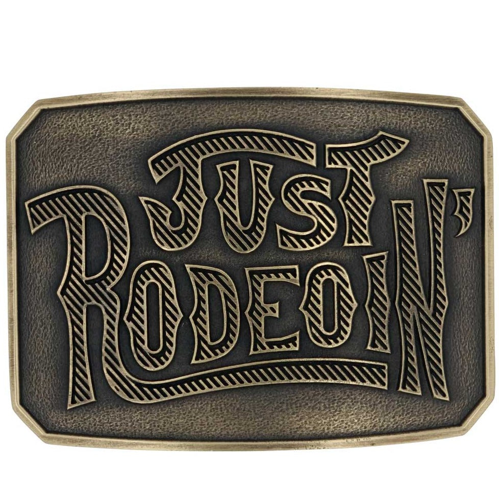Dale Brisby Just Rodeoin' Buckle by Montana Silversmiths