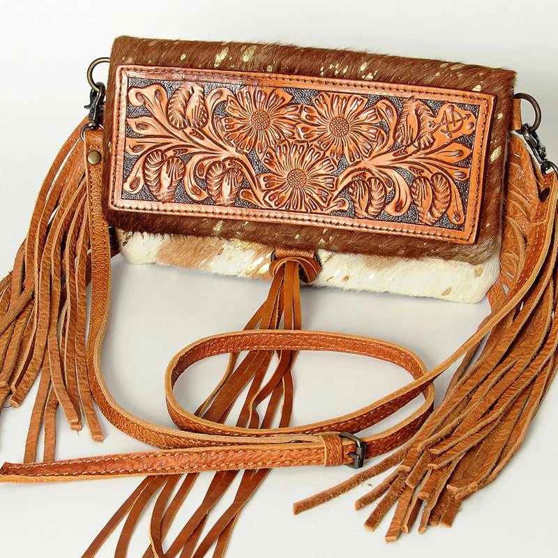 American Darling Conceal Carry Cross Body Bag Leather Fringe Purse Western  Handbags Custom Order, Orange, L: : Fashion