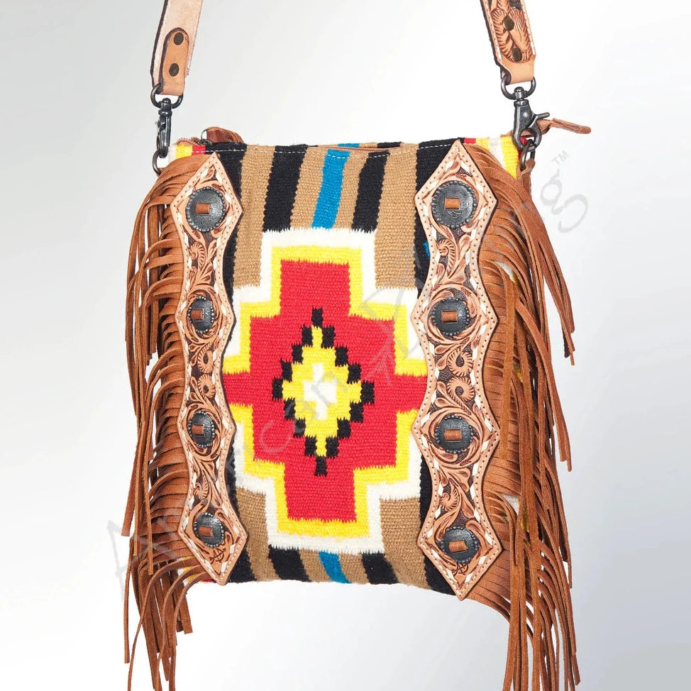 Cross Body Bag Leather Fringe Purse Western Handbags Custom Order, Size:  Standard at Rs 1600 in Kanpur