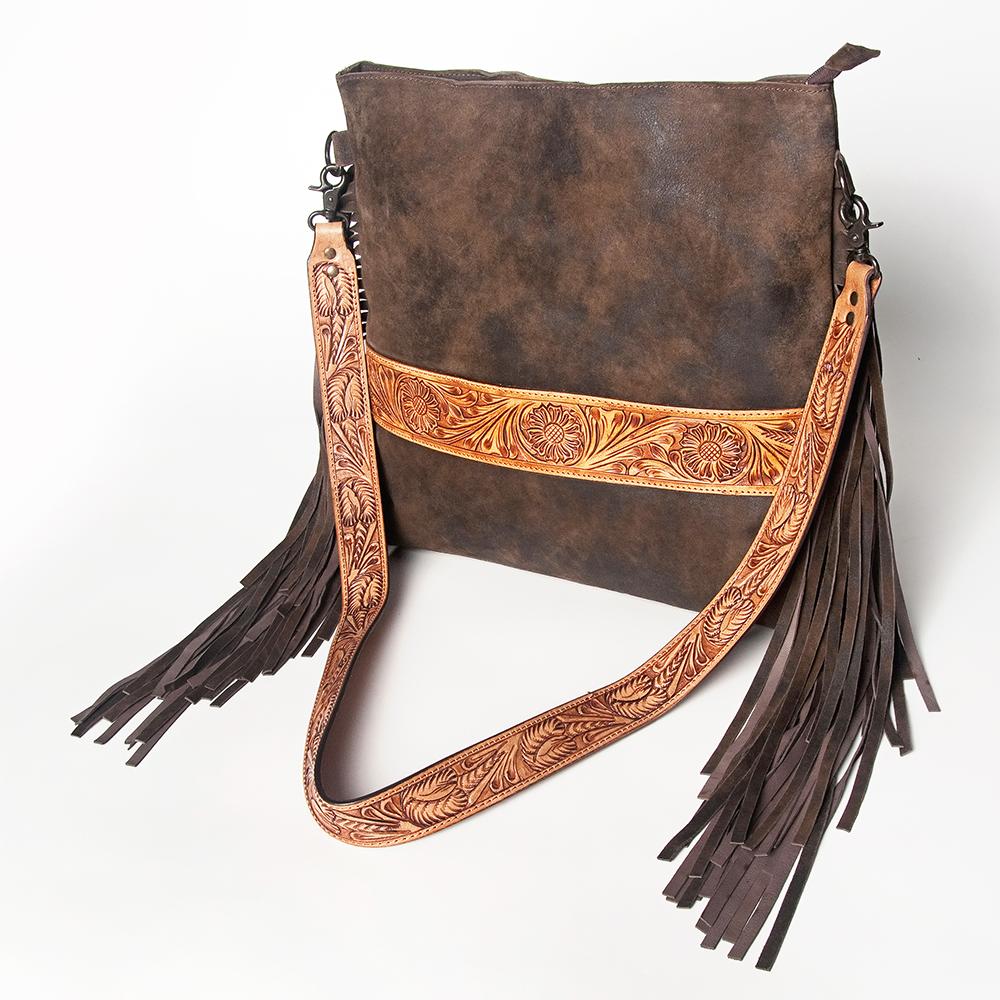 American Darling Large Leather Fringe Bag – Branded Country Wear