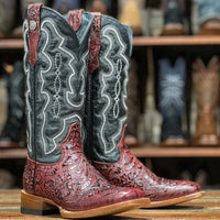 Tanner Mark Women's Rebecca Floral Tooled Western Boot
