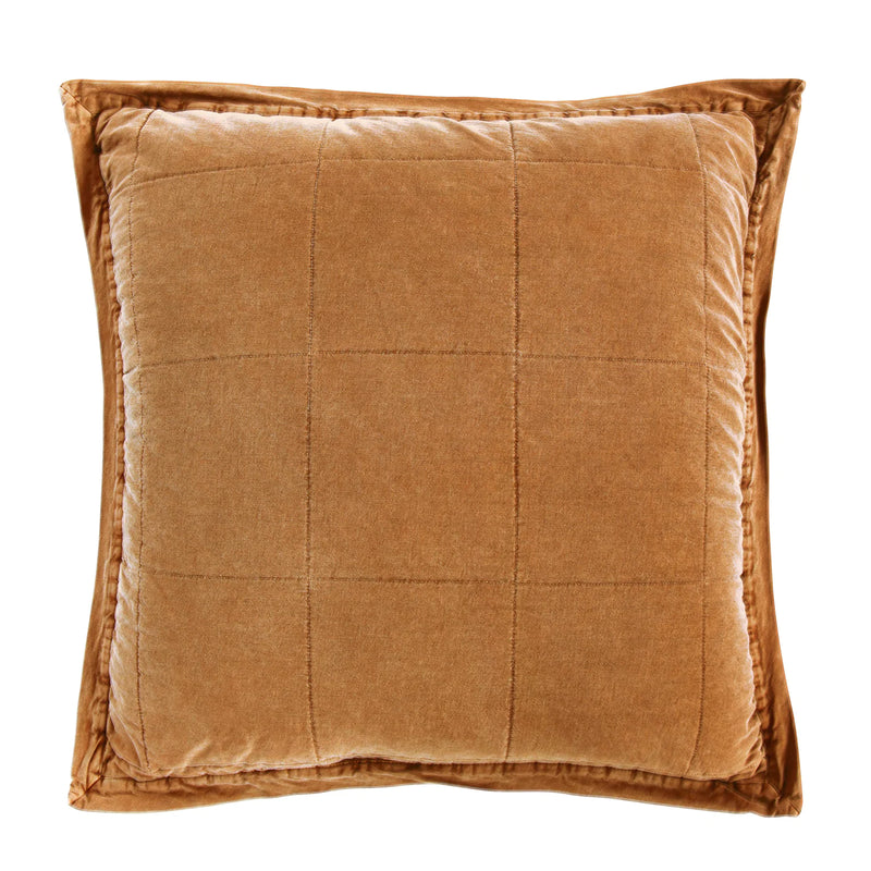 Stonewashed Cotton Canvas Euro Sham