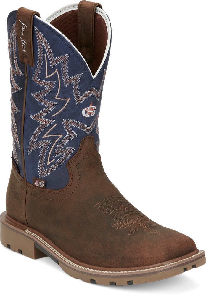 Justin George Strait Collection Men's Dusty Waterproof Western Boot