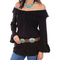 Honey Creek by Scully Ruffle Off The Shoulder Blouse