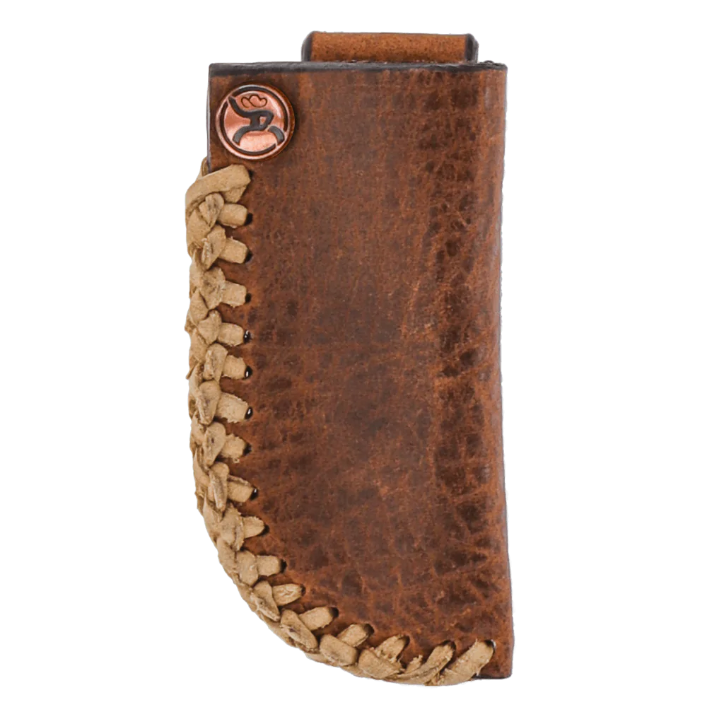Hooey "Canyon" Brown with Laced Edges Knife Sheath