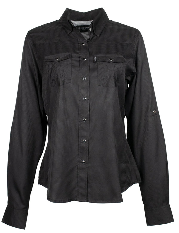 Hooey Women's Sol Black Long Sleeve Snap Shirt