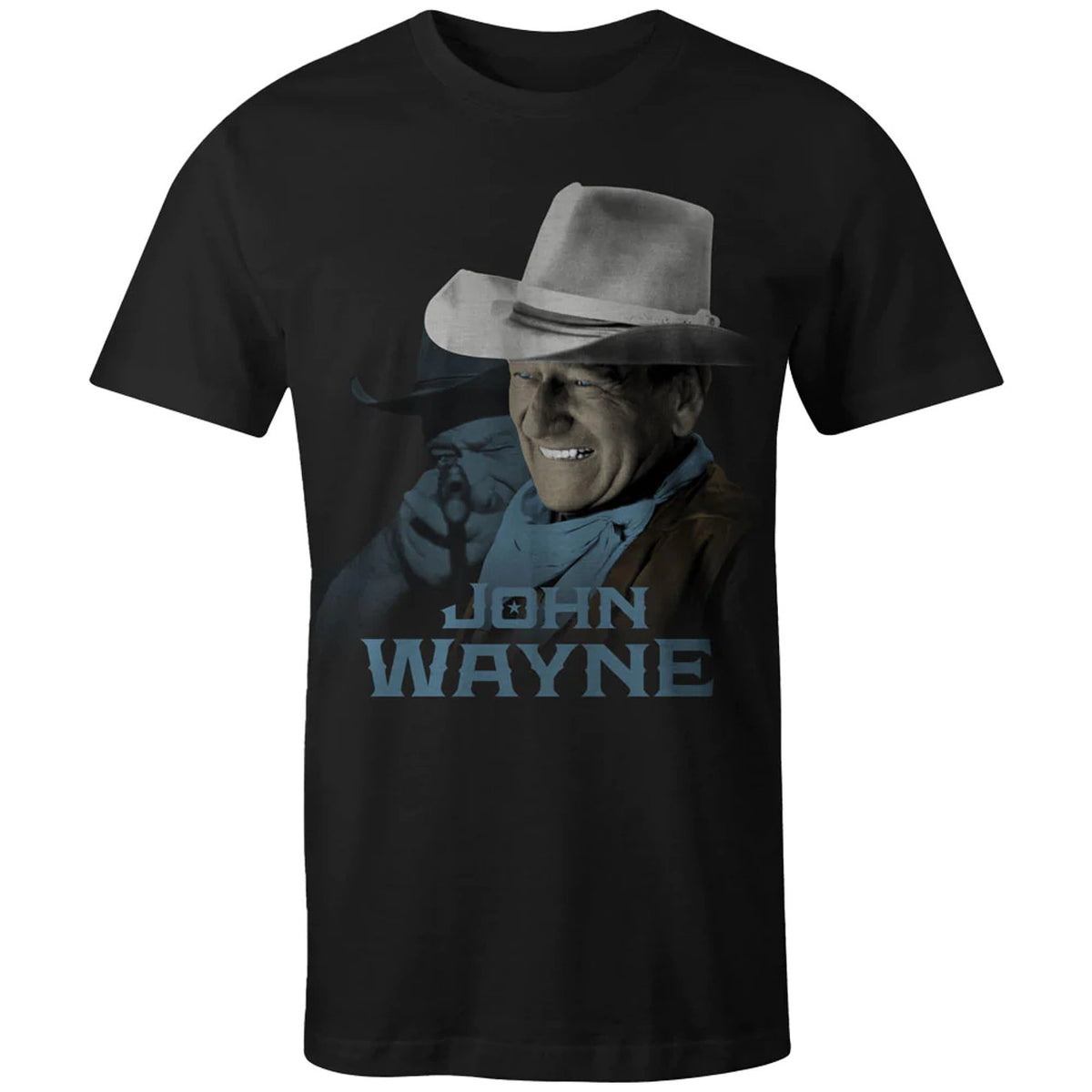 Hooey John Wayne Black Crew Neck T-Shirt