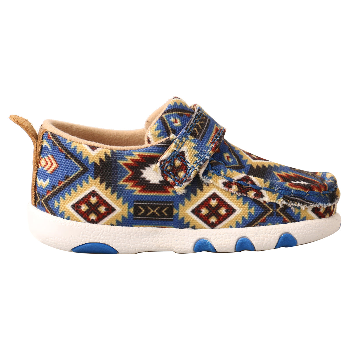 Twisted X Infant & Toddler Blue Aztec Driving Moc