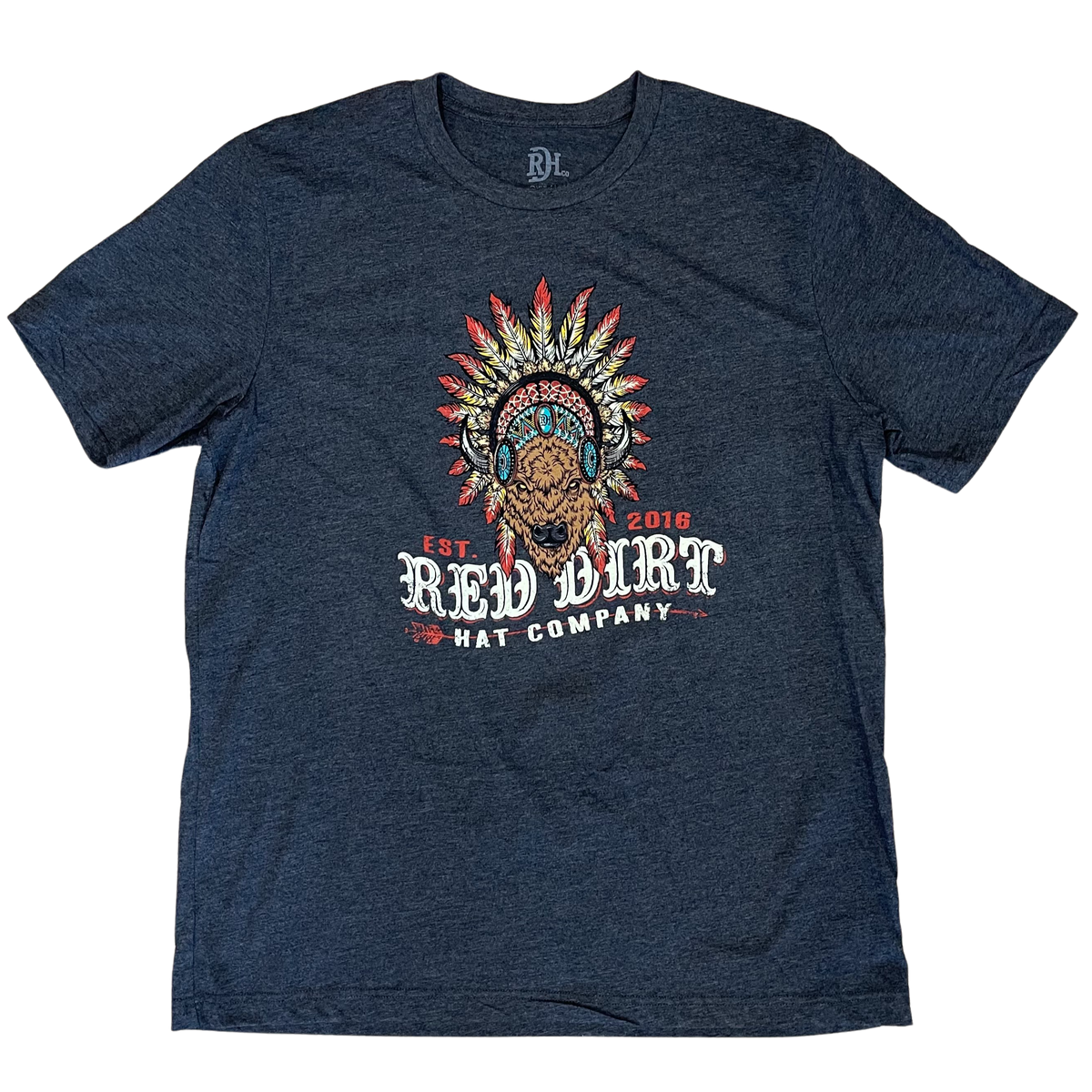 Red Dirt Hat Co. Men's Buffalo Head Dress T- Shirt