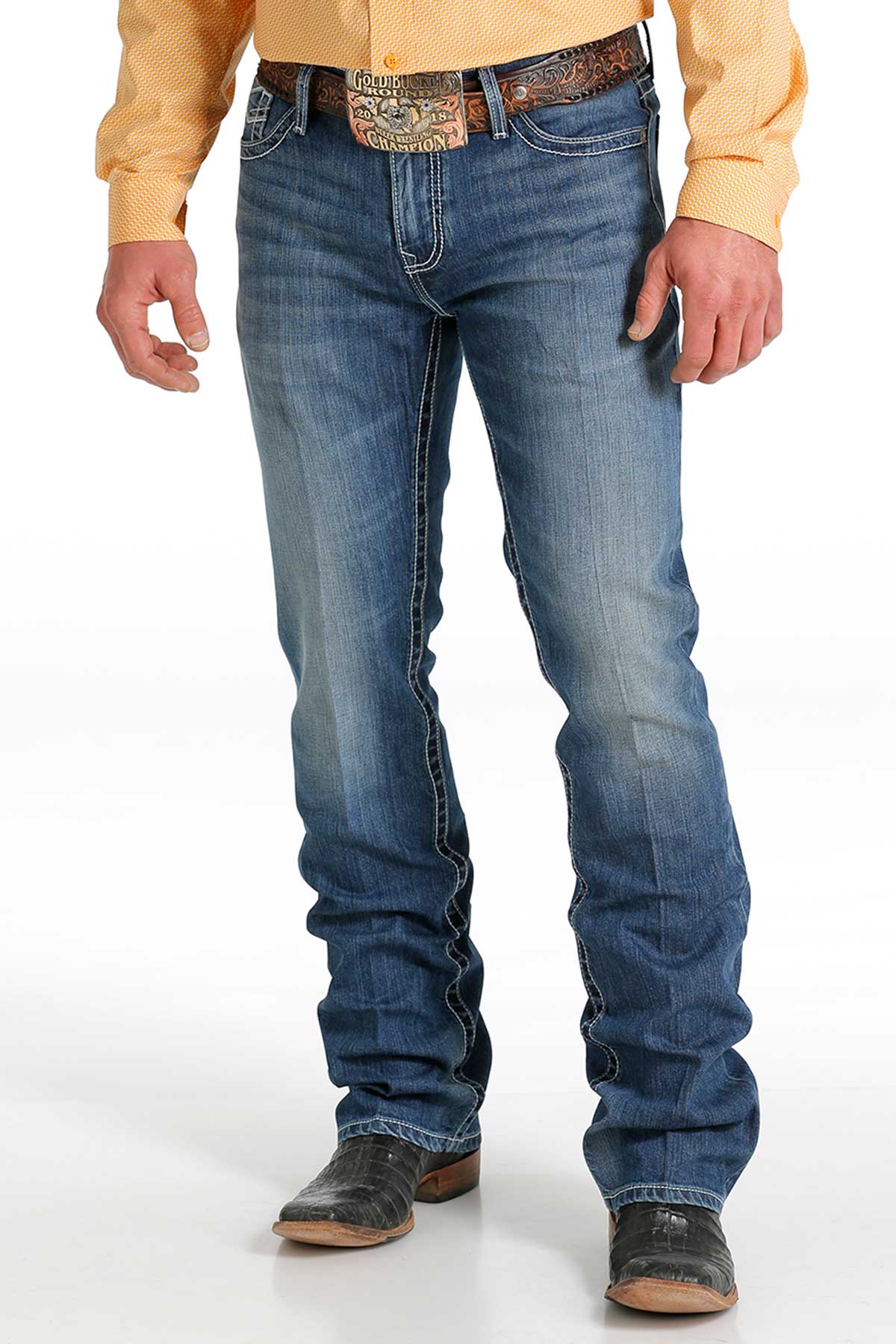 Cinch Jeans  Men's Slim Fit Silver Label Jean - Medium Stonewash