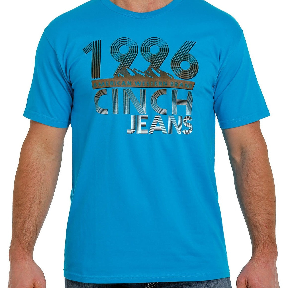 Cinch Men's Blue 1996 Logo T-Shirt
