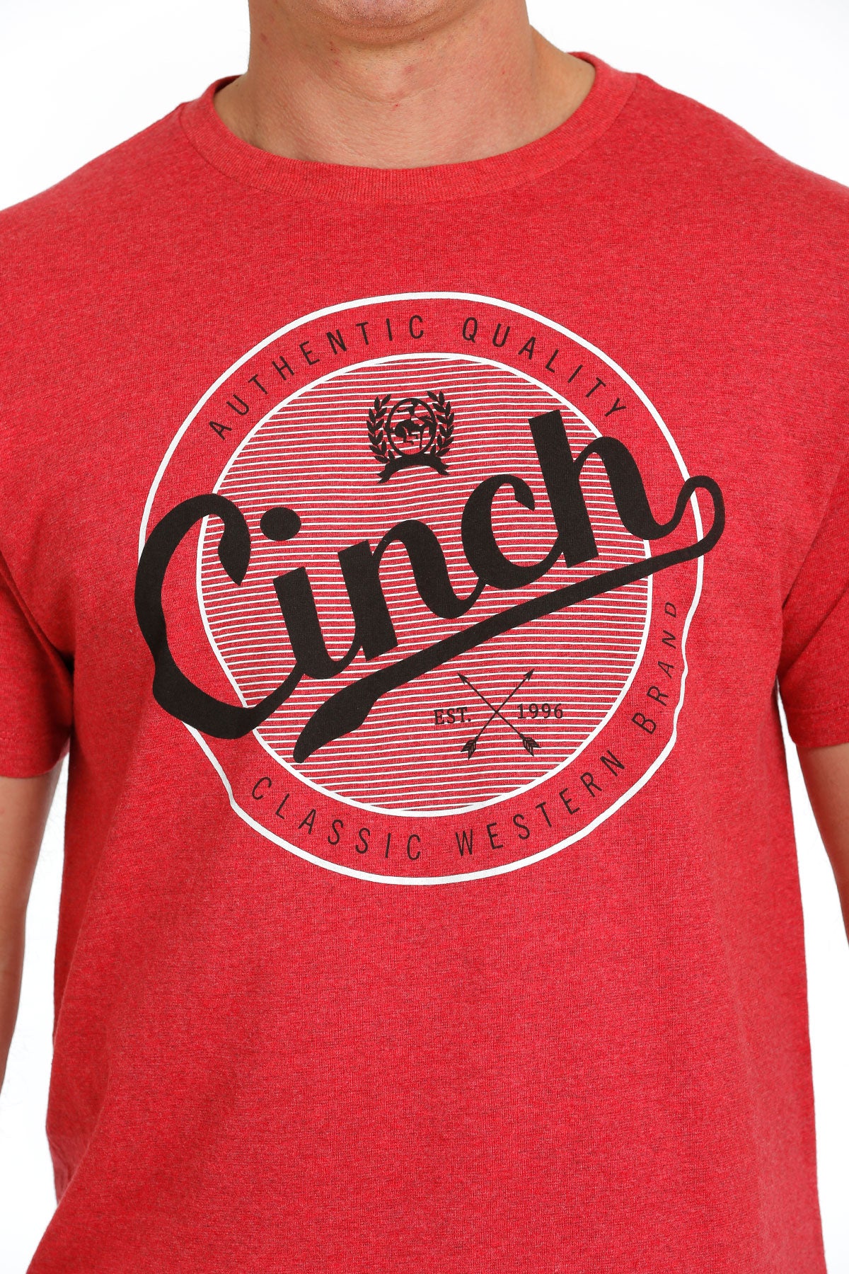 Cinch Men's Striped Circle Graphic T-Shirt