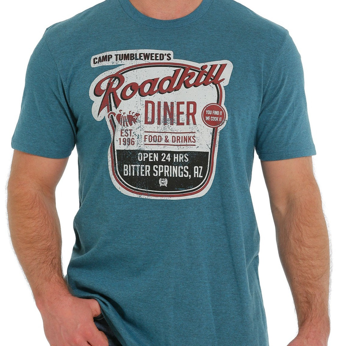 Cinch Men's Camp Tumbleweed Road Kill Diner T-Shirt