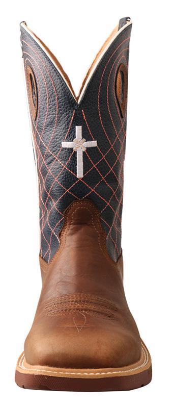 Twisted X Men's 12" Alloy Toe Western Work Boot with Cellstretch
