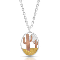 Montana Silversmiths Desert Moon Cactus Necklace