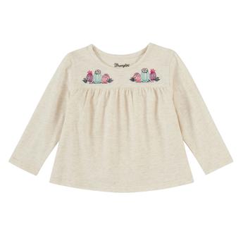 Wrangler Toddler Girl's Cactus Embroidered Shirt