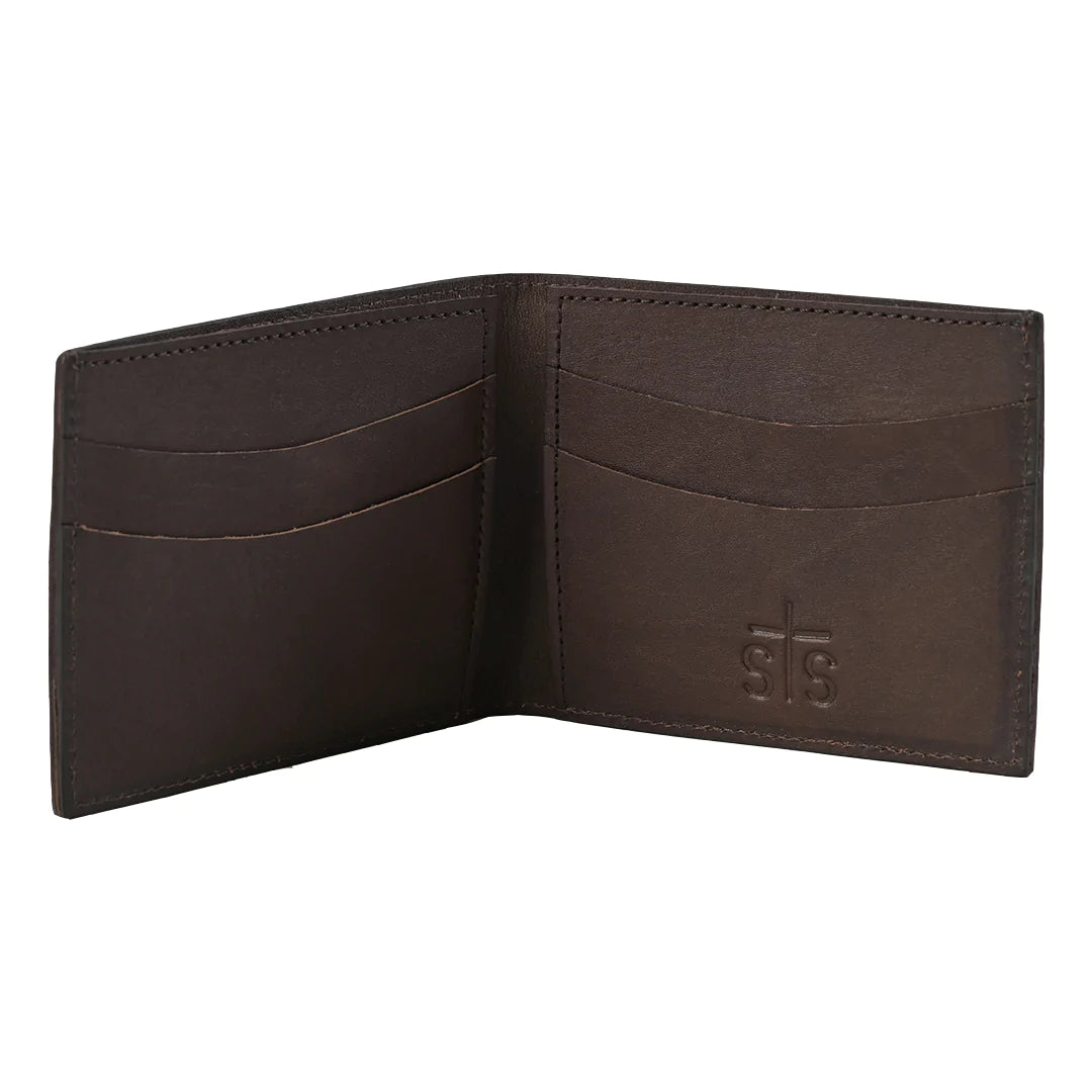 STS Ranchwear Westward Leather Bi Fold Wallet