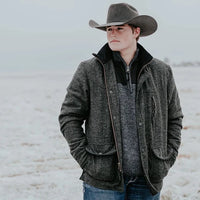 STS Ranchwear Men's Smitty Wool Jacket- Black