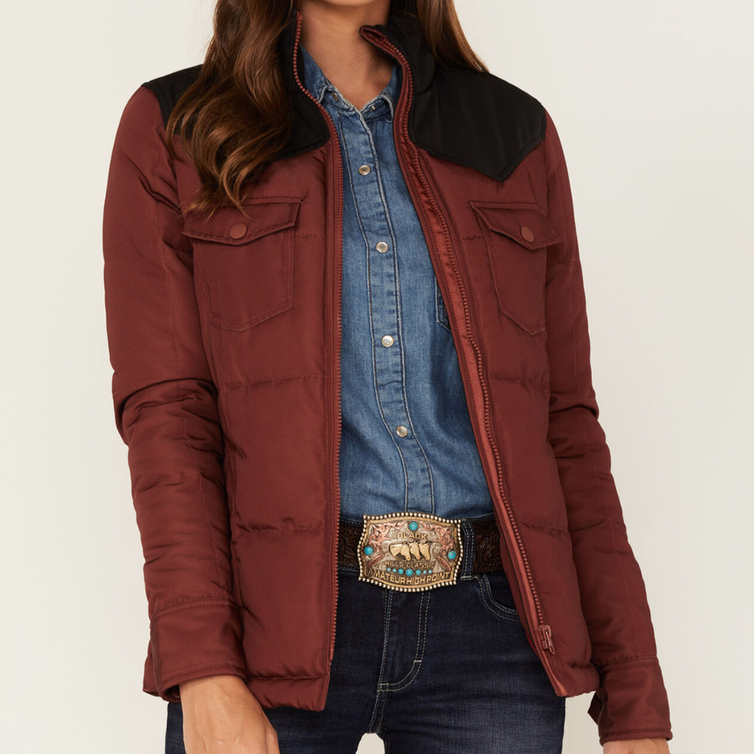 Kimes Ranch Women's Wyldfire Puffer Jacket- Rust
