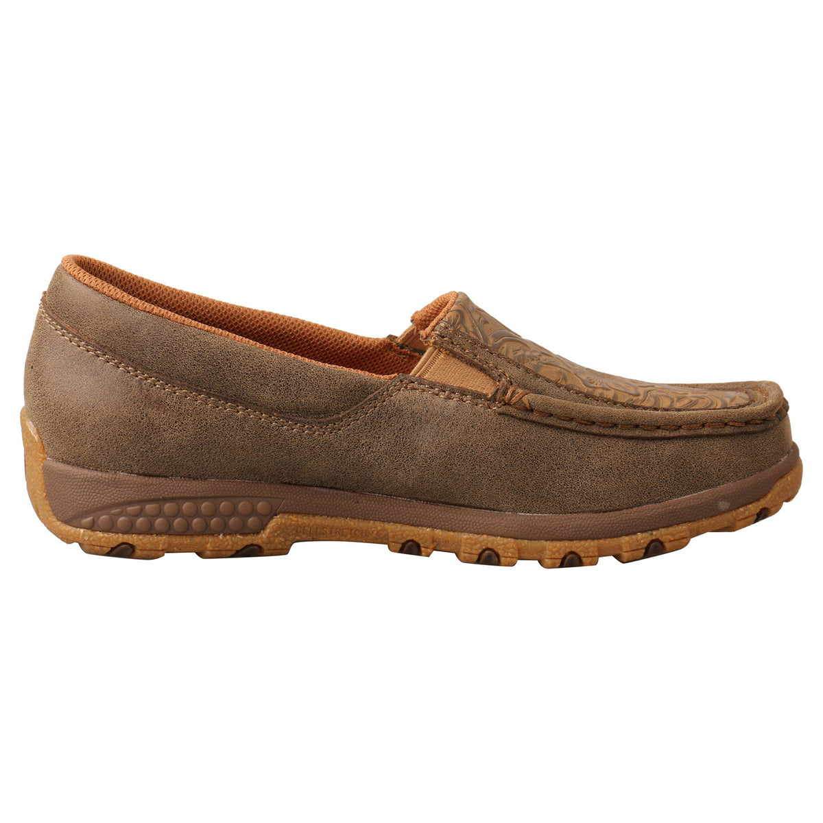 Twisted X Women's Bomber and Brown Tooled Slip-on Driving Moc