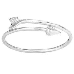 On Target Sterling Silver Arrow Ring