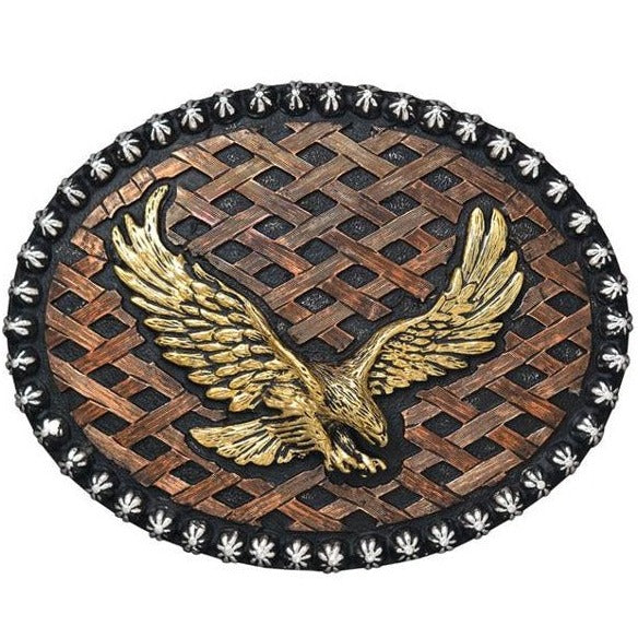 Crumrine Soaring Eagle Oval Belt Buckle