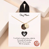 Women's Dog Mom Gold Necklace