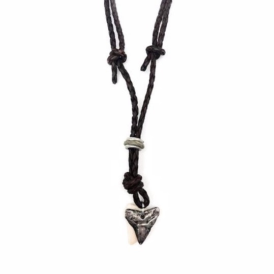 Aadi Men's Shark Tooth Braided Necklace