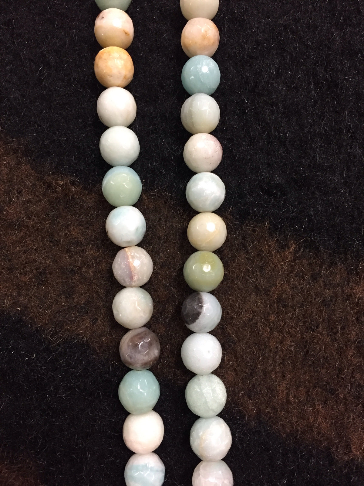 Suede and Amazonite Necklace with Steer Skull Pendant