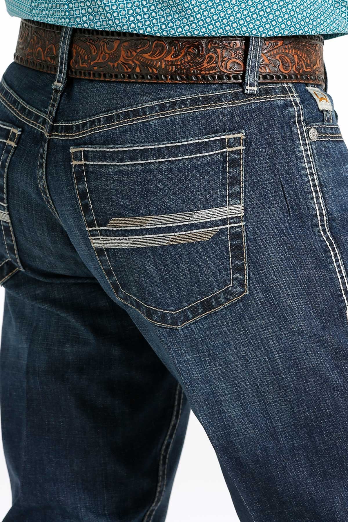 Cinch Men's Ian Slim Fit Mid Rise Bootcut Jeans