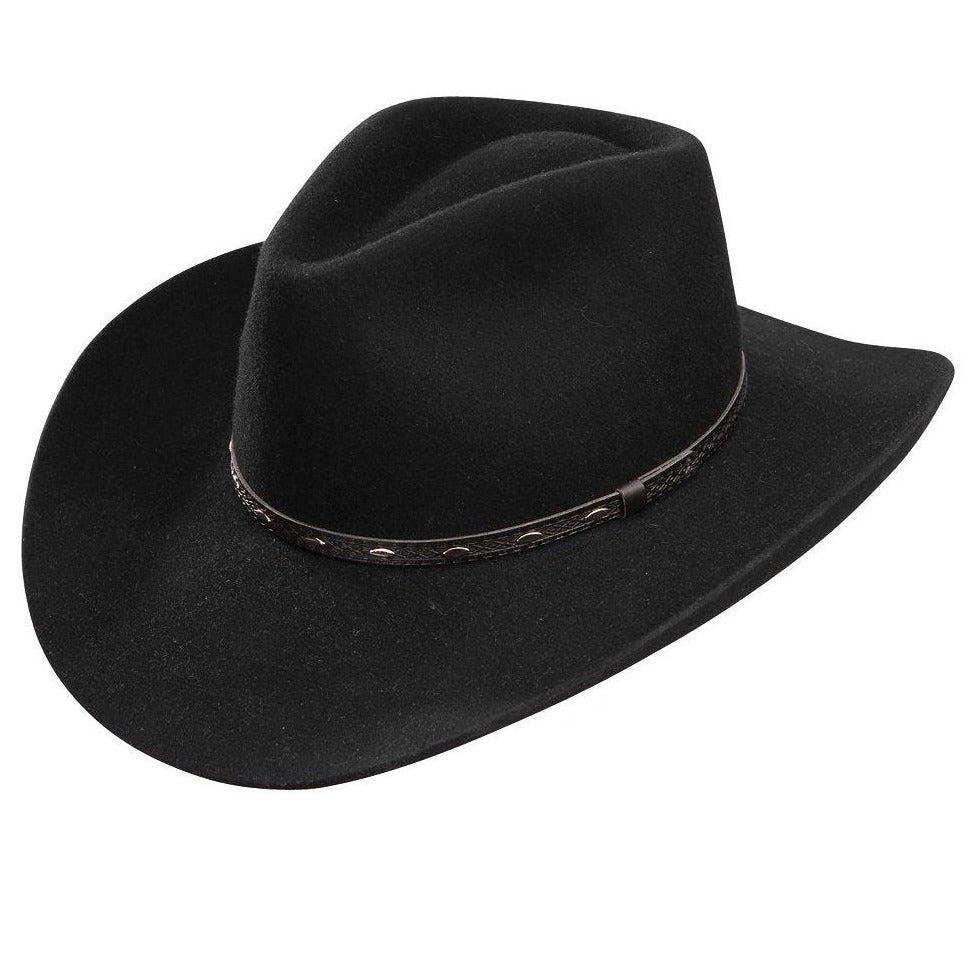 Resistol 3X Briscoe Black Wool Felt Hat
