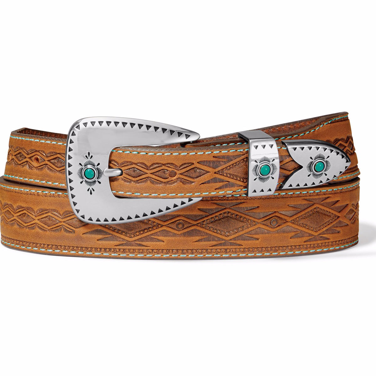 Tony Lama Women's Dakota Brown Leather Belt