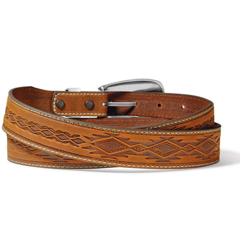 Tony Lama Women's Dakota Brown Leather Belt