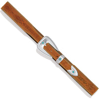 Tony Lama Women's Dakota Brown Leather Belt