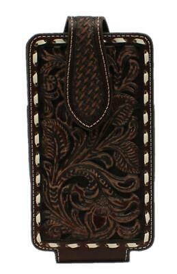Ariat Tooled and Buckstitched Smartphone Case with Magnetic Snap