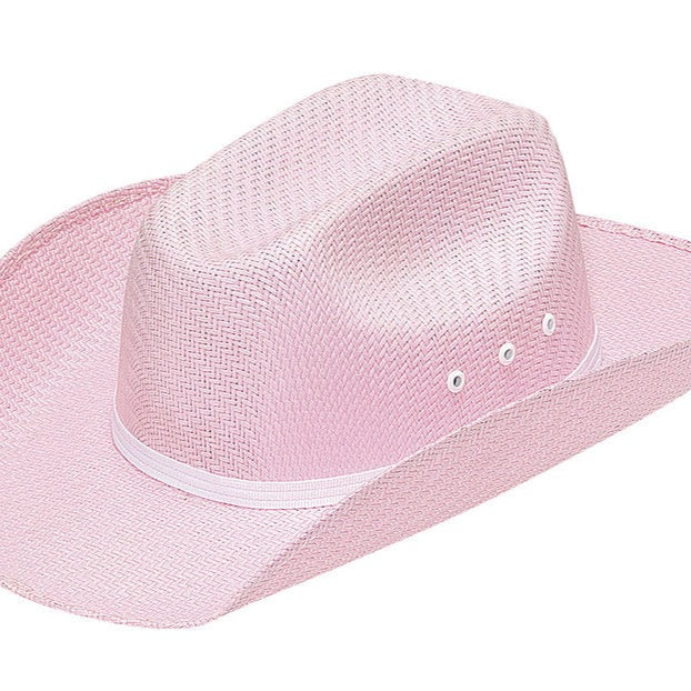 Twister Infant & Kids Pink Straw Cowboy Hat